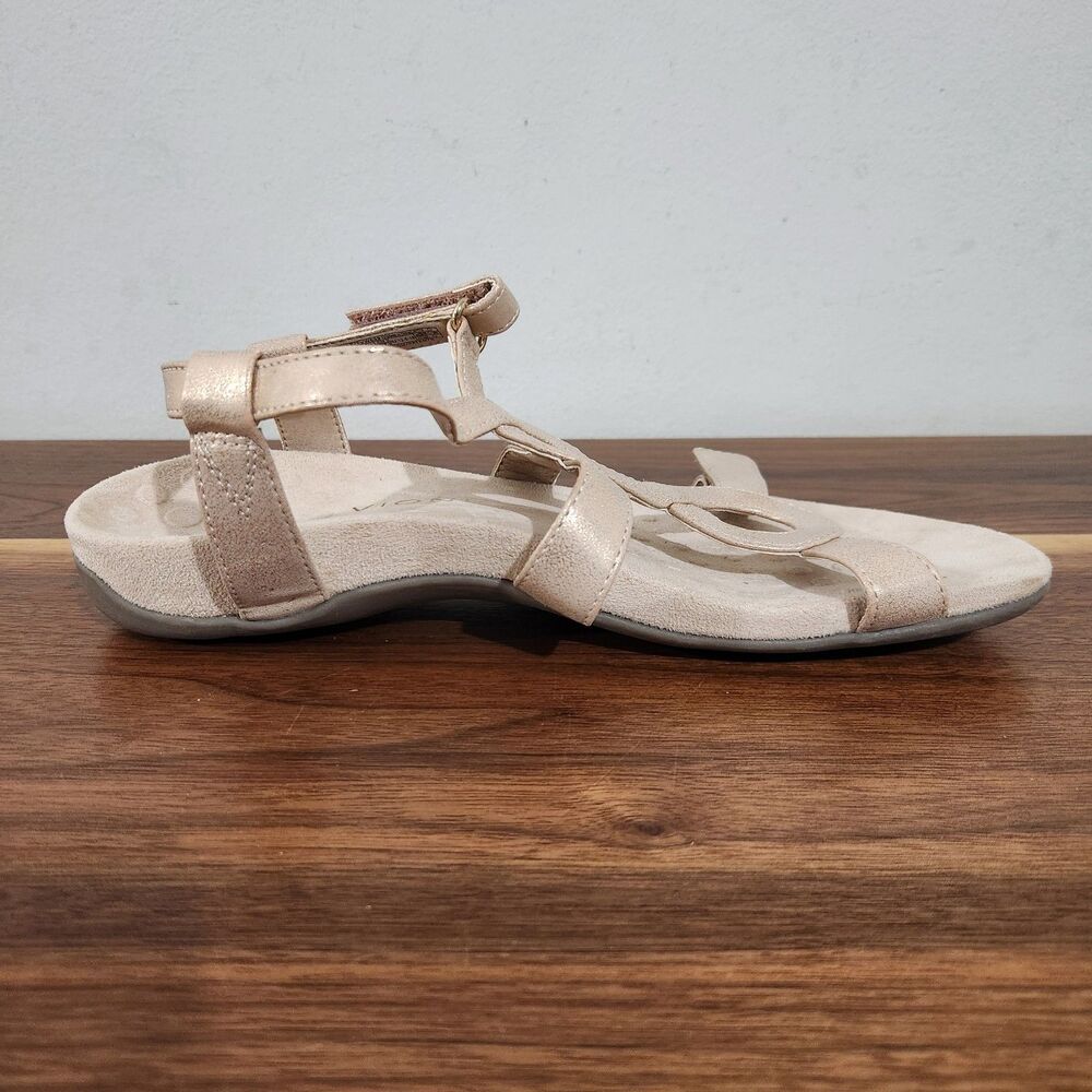 Vionic Rest Jodie Sandals Womens Beige Size 10 Arch Support Orthotic Adjustable - Picture 3 of 10